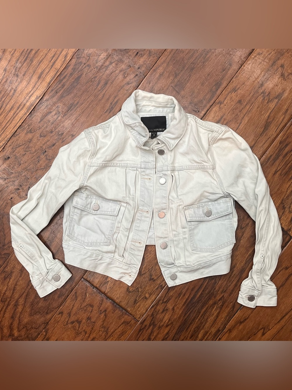 Banana Republic Women's Petite Cropped Denim Jacket